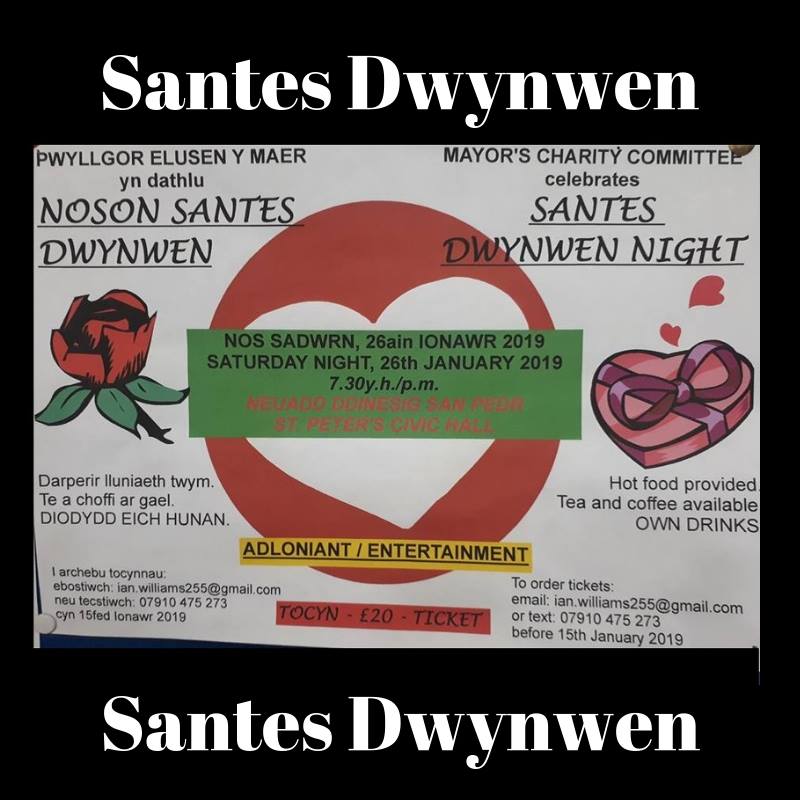 santes dwynwen poster